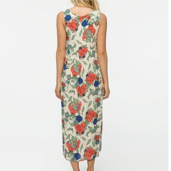 Tavik Crinkle Sleeveless Floral Print Midi Dress Small - Picture 5 of 9